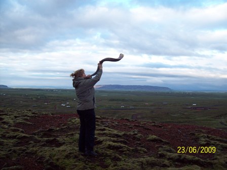 Blásið frá Seyðishólum í Grímsnesi