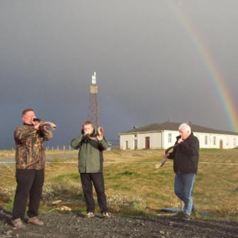 Blásið í shofar